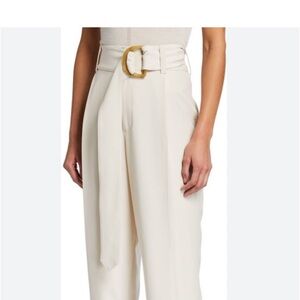 NWT Vince belted trousers .  Gorgeous belt with hardware .